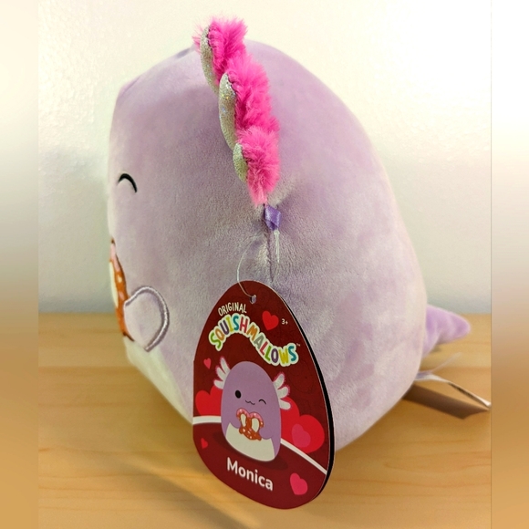 8" Valentine's Monica with Pretzel Squishmallow - Picture 2 of 3